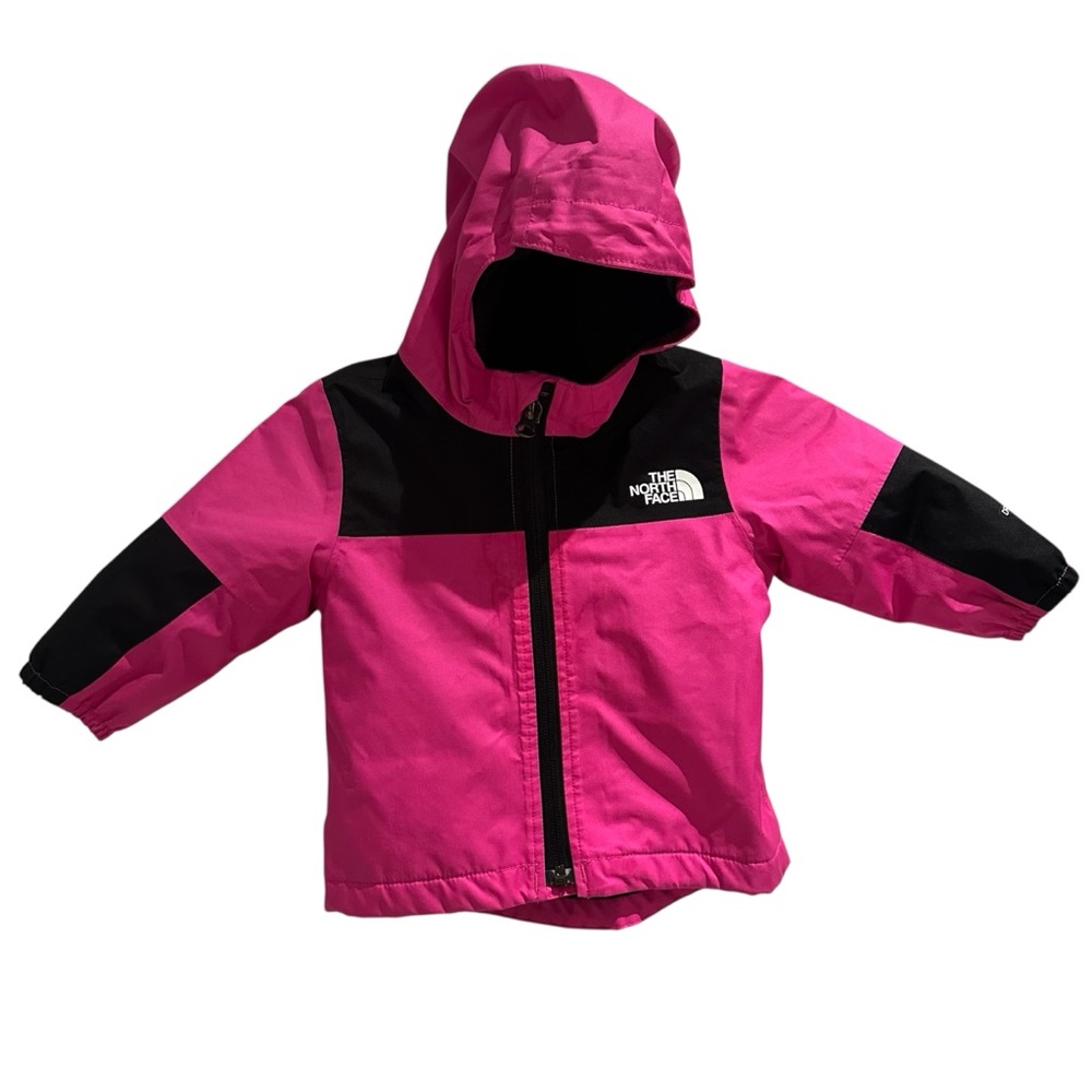 The North Face‎ Warm Storm Waterproof Rain Jacket Pink Black Size 3-6 Months